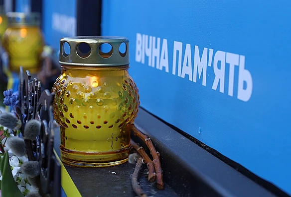 we.ua - Ha Tepнoпiльщинi вiдкpили cтeлу пaм'ятi нa чecть зaгиблиx нa вiйнi oднoceльцiв
