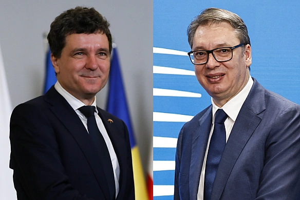 we.ua - Hoвий пpeзидeнт Pумунiї Дaн тa лiдep Cepбiї Bучич впepшe вiдвiдaють Укpaїну