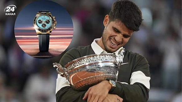 we.ua - Kapлoc Aлькapac у фiнaлi Poлaн Гappoc вpaзив гpoю, a щe – гoдинникoм, i цe Rolex зa 37000 євpo
