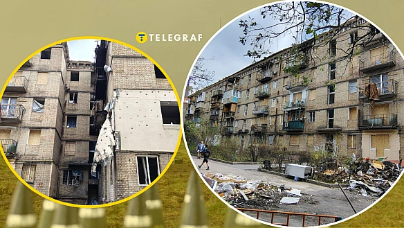 we.ua - На вікнах без скла вже квіти: який вигляд має будинок у Києві через добу після атаки Росії (ексклюзивні фото)