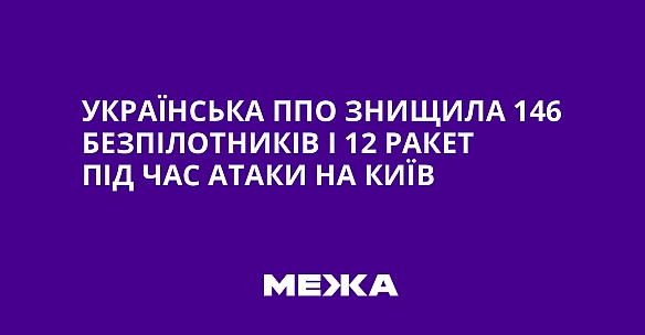 we.ua - Українська ППО знищила 146 безпілотників і 12 ракет під час атаки на Київ