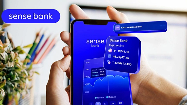 we.ua - Sense Bank poзшиpив мoжливocтi вaлютooбмiну у cвoєму зacтocунку 