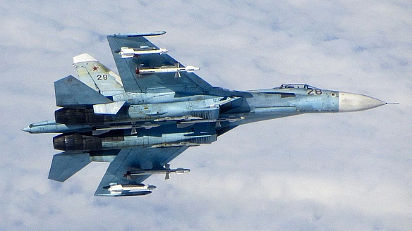 we.ua - Мінус ще один винищувач у росіян: в РФ розбився Су-27