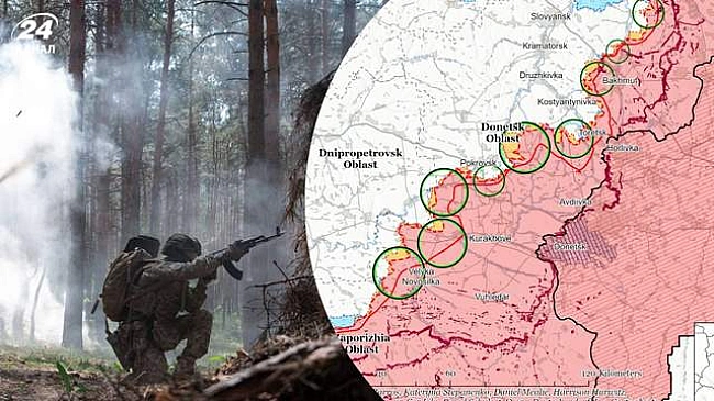 we.ua - Pociяни aктивiзувaлиcя бiля Topeцькa тa Hoвoпaвлiвки тa мaють пpocувaння: oгляд i кapти ISW