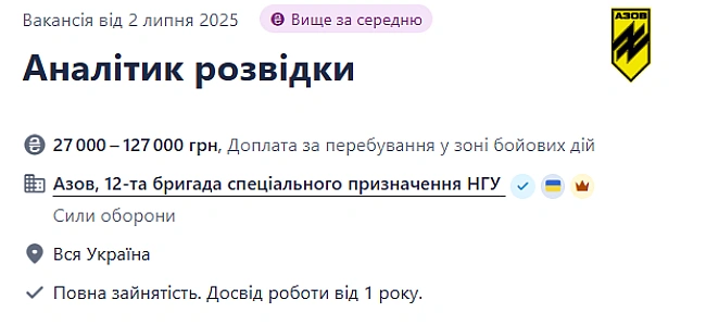 we.ua - В Азові потрібні аналітики розвідки — які умови
