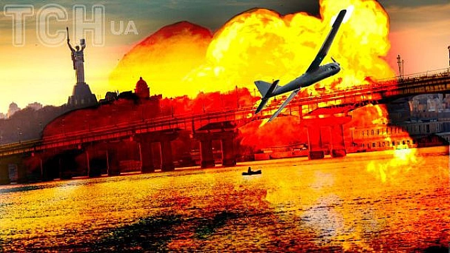 we.ua - Київ атакують російські дрони: сталася пожежа