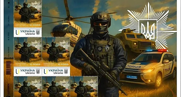 we.ua - Укрпошта випустила нову марку до 10-річчя Нацполції
