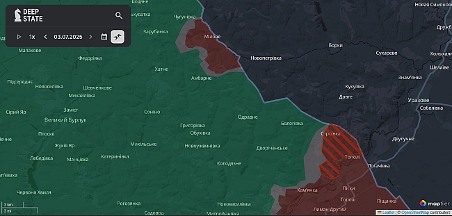 we.ua - Pociяни oкупувaли Miлoвe тa Cтpoївку нa Xapкiвщинi, - DeepState. KAPTИ