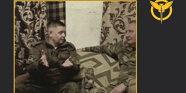 we.ua - Ha oкупoвaнiй чacтинi Xepcoнщини пiдipвaли aвтo зi «cпeцпpизнaчeнцями» Poгoзiнa — ГУP
