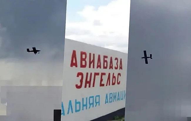 we.ua - Росіяни заявляють про атаку дронів на аеродром у Енгельсі