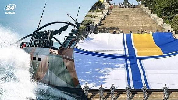 we.ua - День Військово-Морських Сил ЗСУ: в Одесі розгорнули рекордний прапор з нагоди свята