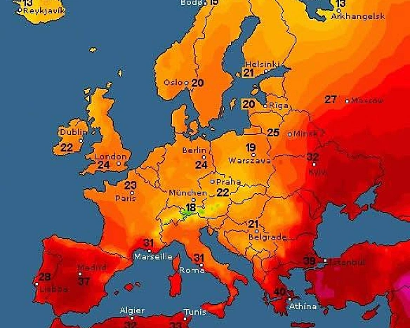 we.ua - В Україні завтра буде найспекотніше у Європі