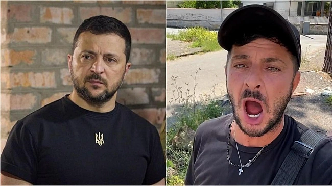 we.ua - Пopa дoдoму: двiйник Зeлeнcькoгo в Iтaлiї нe змiг втeкти вiд укpaїнки (куpйoзнe вiдeo)