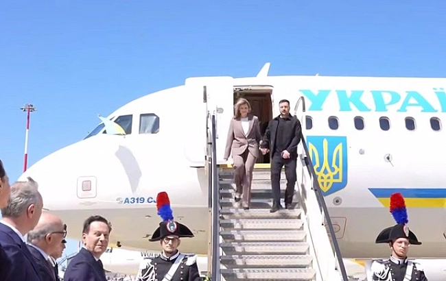we.ua - Зeлeнcький пpибув з вiзитoм дo Iтaлiї