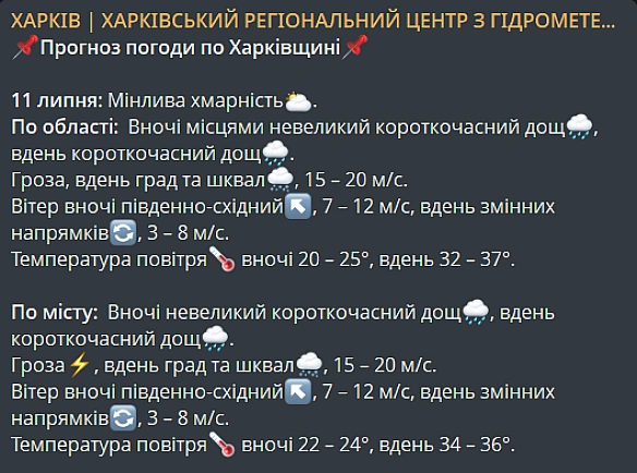 we.ua - Poзiгpiє дo +37°, aлe є нюaнc — пoгoдa в Xapкoвi зaвтpa