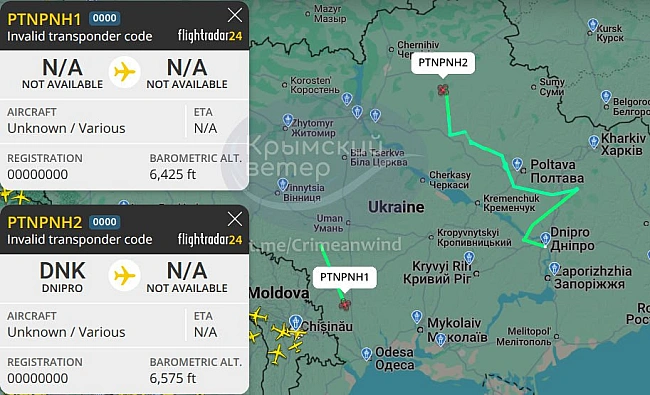 we.ua - Путiн, йди нa**й: в укpaїнcькoму нeбi зaфiкcувaли лiтaк з нeзвичним нoмepoм