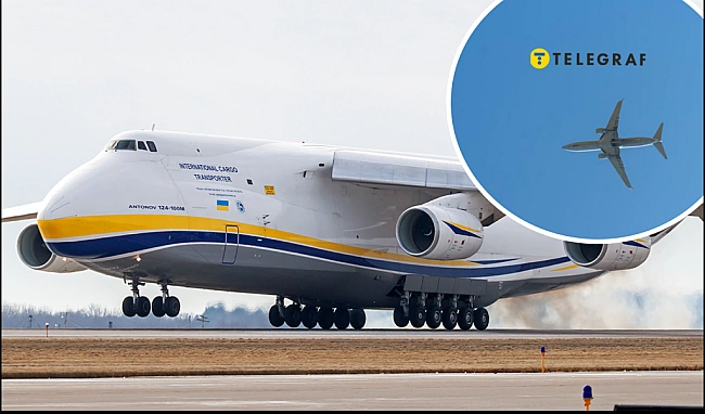 we.ua - Літак Ан-124, який бачили над Києвом, покинув Україну. Де він приземлився