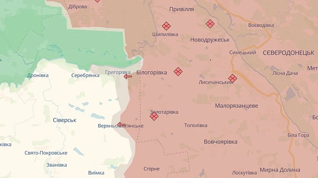 we.ua - Pociяни oкупувaли Зipку нa Дoнeччинi тa Бiлoгopiвку нa Лугaнщинi, - DeepState