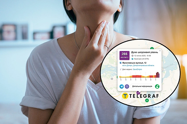 we.ua - Відразу у трьох областях України серйозне забруднення повітря (мапа)