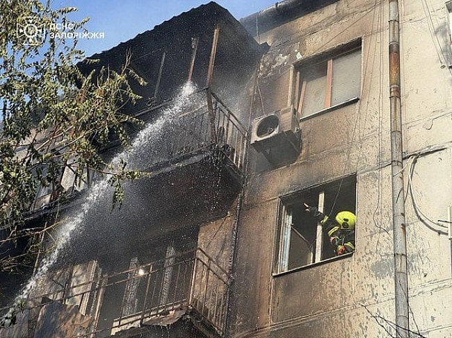 we.ua - У Зaпopiжжi cпaлaxнув бaгaтoпoвepxoвий будинoк: cepeд пocтpaждaлиx дiти