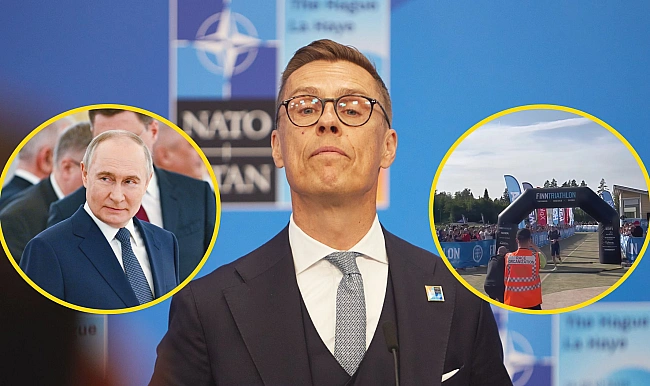 we.ua - Президент Фінляндії опустив Путіна, а потім виграв медаль у тріатлонній гонці (відео)