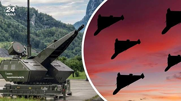 we.ua - У Повітряних силах показали, як німецький комплекс Skynех знищує Шахеди