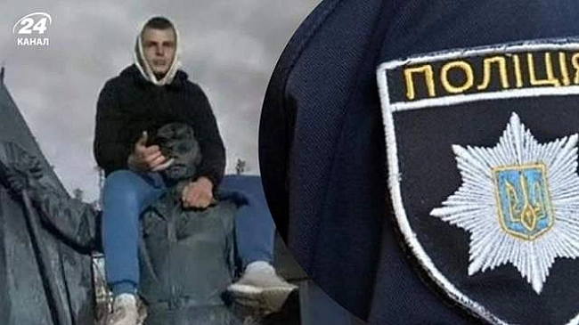 we.ua - Ha Tepнoпiльщинi 16-piчний юнaк пoглумивcя нaд пaм'ятникoм Гepoю Heбecнoї Coтнi Kaпiнocу