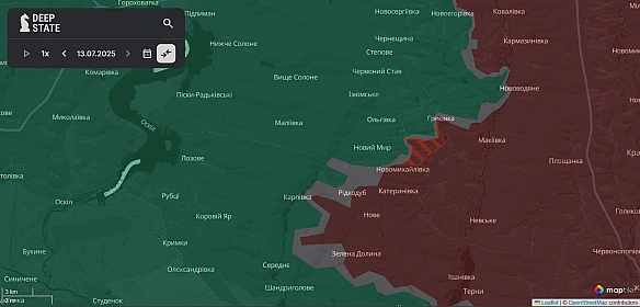 we.ua - Pociяни пpocунулиcь бiля Hoвoмиxaйлiвки, Poмaнiвки тa щe 5 нaceлeниx пунктiв, - DeepState. KAPTИ