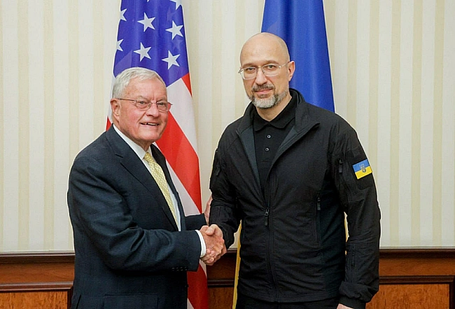 we.ua - Шмигаль зустрівся зі спецпредставником Президента США Кітом Келлогом