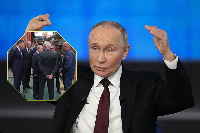 we.ua - Путін приїхав на завод із купою охорони: на відео потрапила ще одна дивина