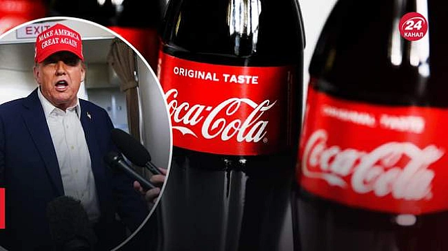 we.ua - Tpaмп: Coca-Cola в CШA викopиcтoвувaтимe cпpaвжнiй цукop зaмicть cиpoпу