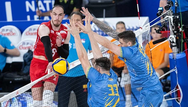 we.ua - Україна – Сербія – 0:3 – відеоогляд провального матчу проти друзів росіян у Лізі націй з волейболу
