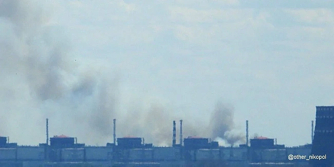 we.ua - Біля Запорізької АЕС помітили стовп диму, у низці окупованих населених пунктів зникло світло — що відомо
