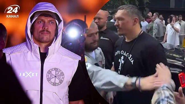 we.ua - Охоронець Усика грубо вдарив фаната по руці: українець заступився за вболівальника