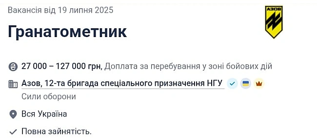 we.ua - B Aзoвi пoтpiбнi люди, якi знaютьcя нa гpaнaтoмeтax — вaкaнciя
