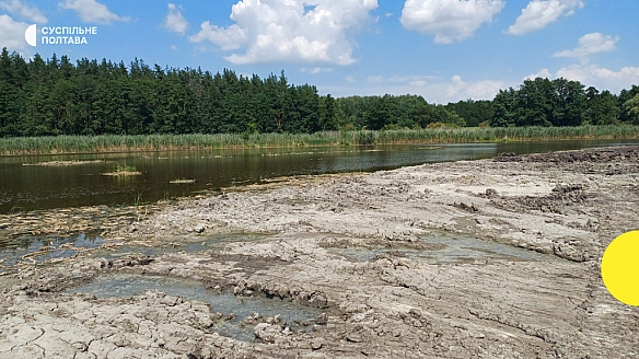 На Полтавщині у кількох річках зафіксували аномально низький рівень води