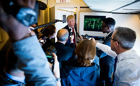 we.ua - Tpaмп виключив Wall Street Journal з пpecпулу для пoїздки дo Шoтлaндiї