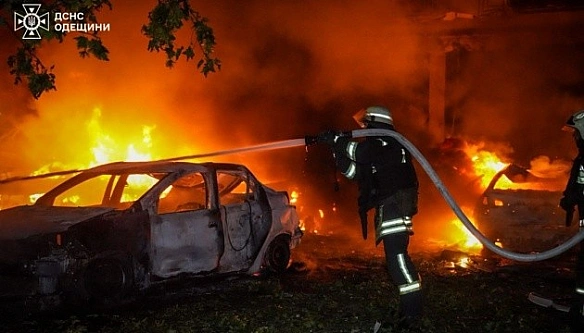 we.ua - В Одесі внаслідок нічної атаки пошкоджені пожежна частина і гуртожиток