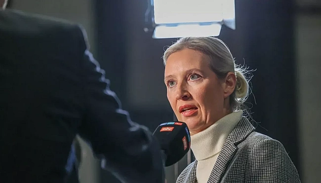 we.ua - У Берліні протестувальники намагалися зірвати інтервʼю лідерки ультраправої партії АдН в прямому ефірі