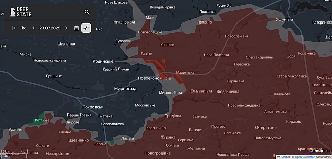 we.ua - Росіяни просунулись біля Новоекономічного та Зеленого Гаю, - DеерStаtе. КАРТИ