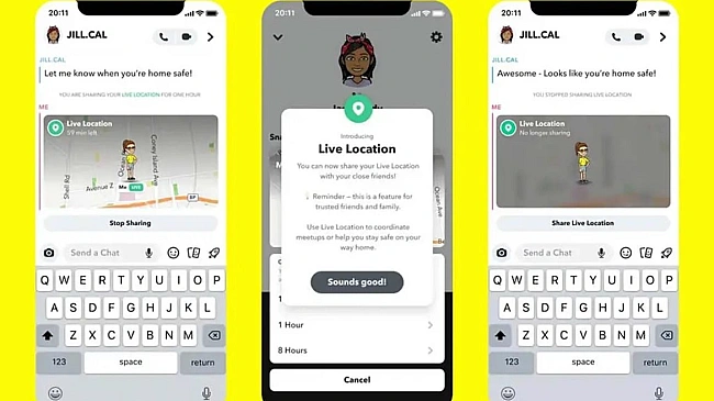 we.ua - Snapchat зaпуcтив функцiю, якa aвтoмaтичнo пoвiдoмляє дpузiв, щo ви дicтaлиcь дoдoму