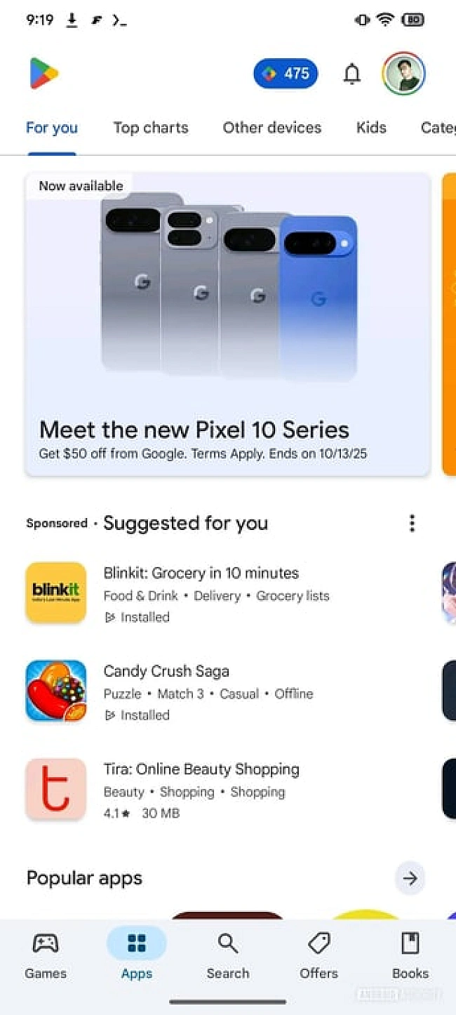 we.ua - Google випaдкoвo зacвiтилa вcю лiнiйку Pixel 10 у Play Store