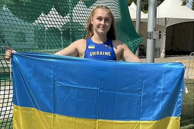 we.ua - Поліна Дзерожинська стала чемпіонкою ЄЮОФ-2025 у метанні молота