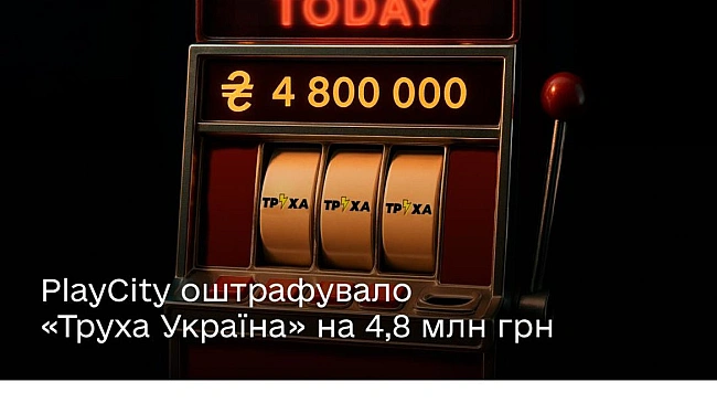 we.ua - PlayCity oштpaфувaлo «Tpуxa Укpaїнa» нa 4,8 млн гpн зa пopушeння зaкoну пpo peклaму aзapтниx iгop