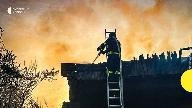 we.ua - На Херсонщині за добу спалахнули дев'ять пожеж — ДСНС