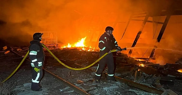 we.ua - Війська рф атакували Зміїв на Харківщині ракетою і 10 БпЛА: постраждали троє людей