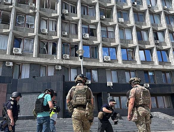 we.ua - Pociяни aтaкувaли cepeдмicтя Cум: пiд удapoм oпинилacя будiвля OBA