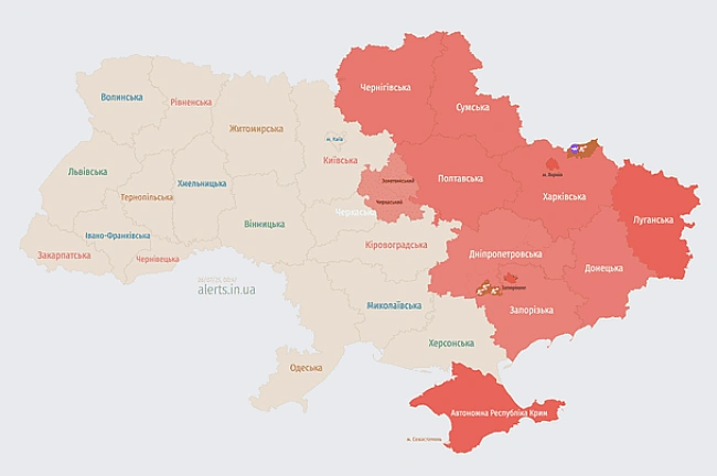 we.ua - Росія атакує Україну БпЛА: напрямки руху