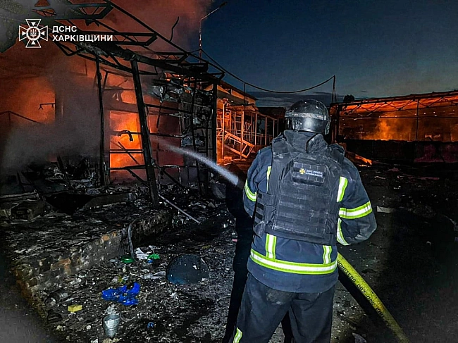 we.ua - Харків та передмістя під ударами російських безпілотників (Відео)