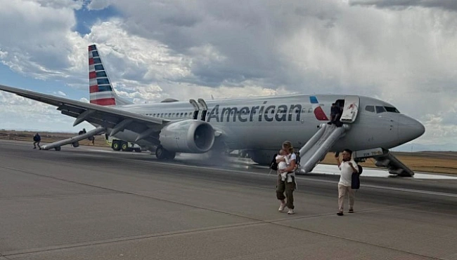 we.ua - У США через проблему із шасі загорівся літак, є постраждалий